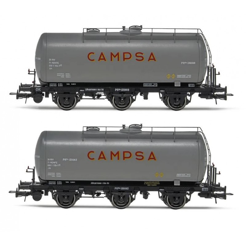 Set De Vagones Cisterna Campsa RENFE ELECTROTREN HE6023