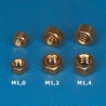 Brass nuts M1,6 (x20). RB 107-16