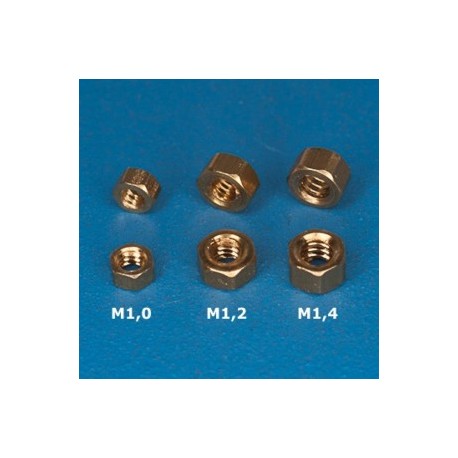 Brass nuts M2,0 (x20). RB 107-20