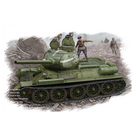 Tanque ruso T-34/85. HOBBY BOSS 84807