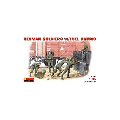 German soldiers with fuel drums. MINIART 35041