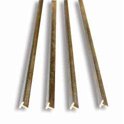 Brass profile T. 2 x 1 mm. HIRSCH 40021