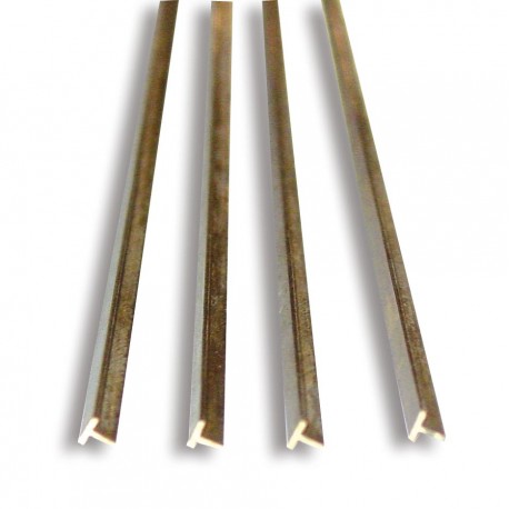 Brass profile T. 2 x 1 mm. HIRSCH 40021