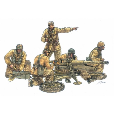 Cannone da 47/32 Mod. 39 with crew. ITALERI 6490