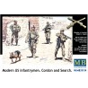 Modern US infantrymen. Cordon and Search. MASTER BOX 35154