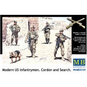 Modern US infantrymen. Cordon and Search. MASTER BOX 35154