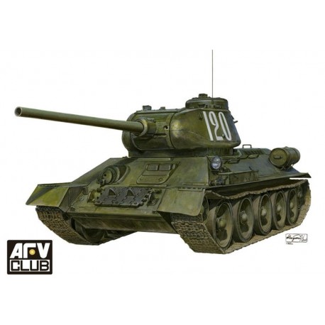 T-34/85 con interiores detallados. AFV CLUB 35145