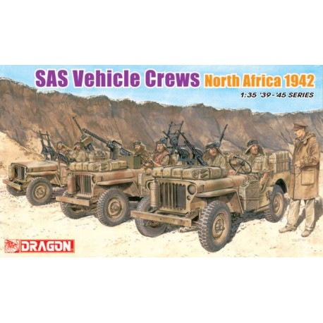 SAS vehicle crews North Africa, 1942. DRAGON 6682