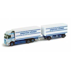 Volvo FH3 GL interchangeable box trailer "Höhner". HERPA 157384