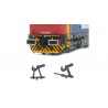 Set of 10 realistic metallic couplers. HORNBY HC8053