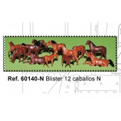 12 horses blister. MABAR 60140-N