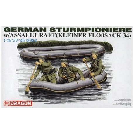 German Sturmpioniere Soldiers w/Assault Raft. DRAGON 6076