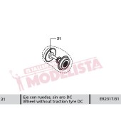 Wheel without traction tyre, DC,  for RENFE 352. ER2317/31