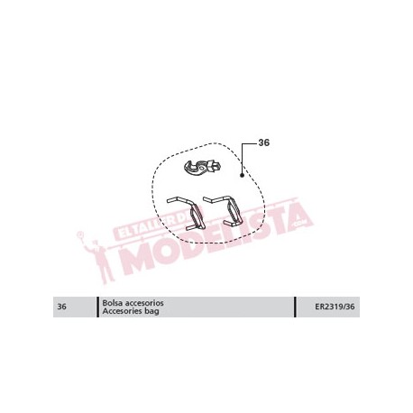 Bolsa de accesorios para 352 de RENFE. ER2319/36