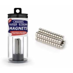 Disc magnets. 6,4 x 2,5 mm (x50). MAGCRAFT NSN0601