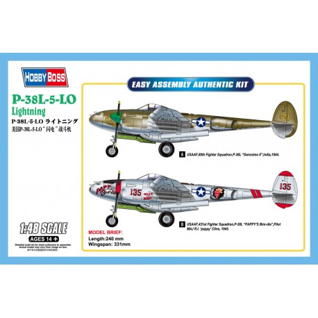 P-38L-5-LO Lightining. HOBBY BOSS 85805