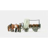 Farm wagon with load. PREISER 30449