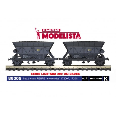 Set of two coal hoppers. MABAR 86305