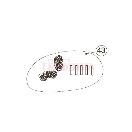 Set de engranajes para 7200. ELECTROTREN ER3016/43