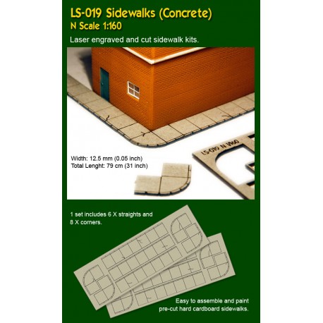 Sidewalks, concrete. PROSES LS-019