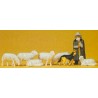 Shepherd with sheep. PREISER 14160