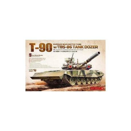 T-90 with TBS-86 tank dozer. MENG TS-014