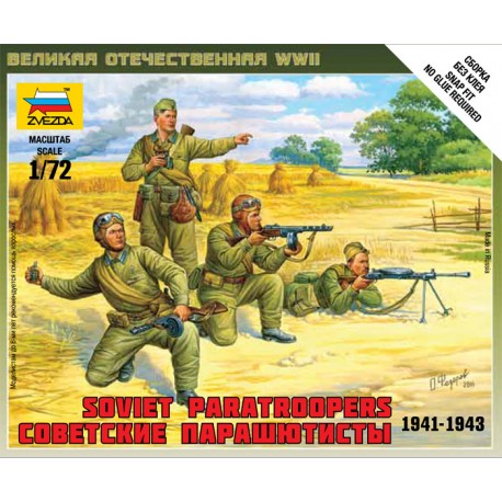 Soviet paratroopers. 1941-43. ZVEZDA 6138