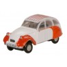 Citroen 2CV Dolly red/white. OXFORD NCT003