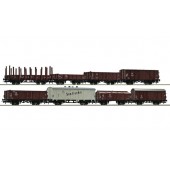 8-piece set of freight cars, DDR. ROCO 67127