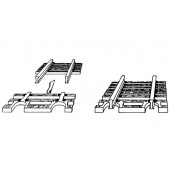 Sleeper sections for ends of flexible track. FLEISCHMANN 22215