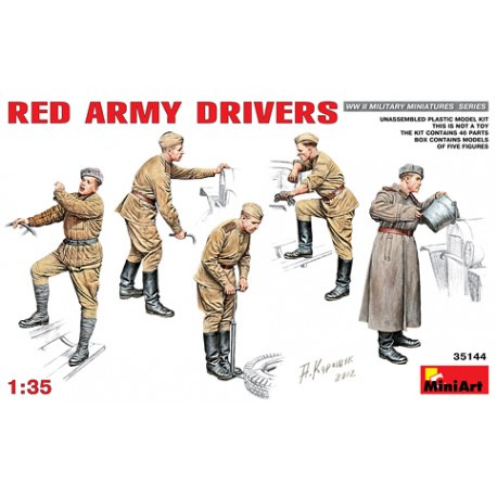 Red army drivers.  MINIART 35144