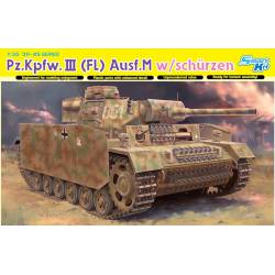 Pz.Kpfw.III (FL) Ausf.M w/schurzen. DRAGON 6776