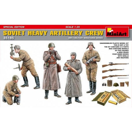 Soviet heavy artillery crew. MINIART 35185