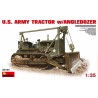 U.S. Army tractor w/ angled dozer blade. MINIART 35184