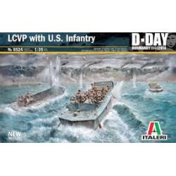 LCVP con infantería estadounidense. ITALERI 6524