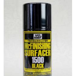 Mr Surfacer 1500, Spray. Negro. MR HOBBY B526