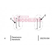 Handrails for 7702 RENFE. ELECTROTREN ER2761/04