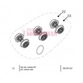 Wheel set for locomitves 7702 RENFE. ELECTROTREN ER2761/22