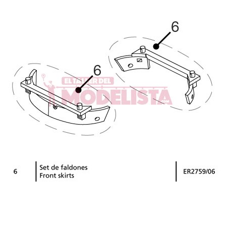 Front skirts. ER2759/06