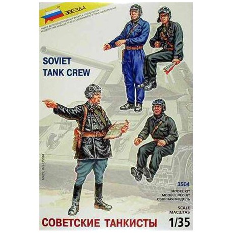 Soviet tank crew. ZVEZDA 3504