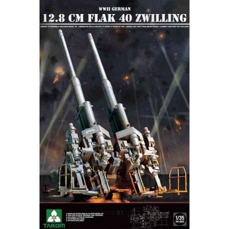 12.8 cm Flak 40 Zwilling. TAKOM 2023