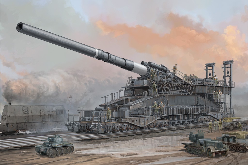 Schwerer Gustav  german railway gun one of my early creatio