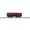 2 piece set: side tipping wagons. ROCO 34499