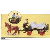 Wagon with tarpaulin. PREISER 30446