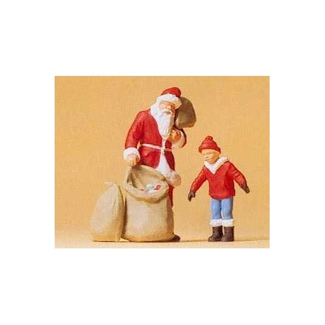 Santa Claus y un niño. PREISER 65335