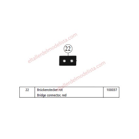 Conector dummy de 8 pins. ROCO 108037