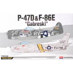 P47D&F-86E "Gabreski". ACADEMY 12530