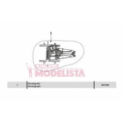 Pantógrafo sencillo para locomotora RENFE 269/289. ER7609