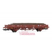 Wagon type Ks, loaded w/ sleepers. RENFE. ELECTROTREN 1463