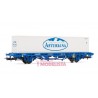 Wagon type Lgs, loaded w/ container. RENFE. ELECTROTREN 1465